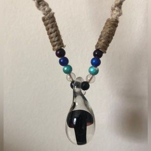 Help mushroom necklace